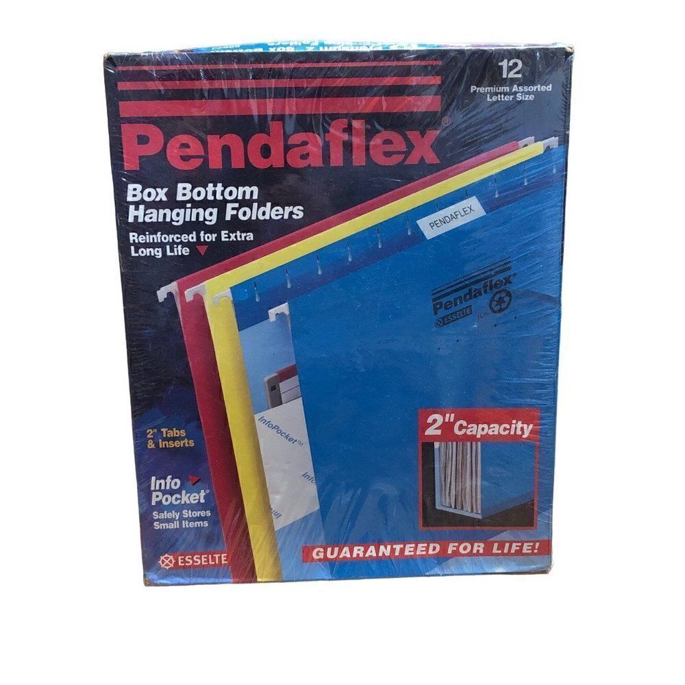 Vintage 12 Pendaflex 2" Capacity Box Bottom Hanging Folders New
